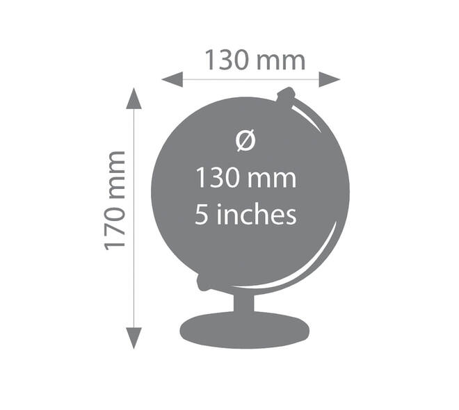Globe Troika 13cm zwart-zilver