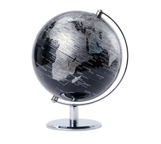 Globe Troika 20cm zwart-zilver