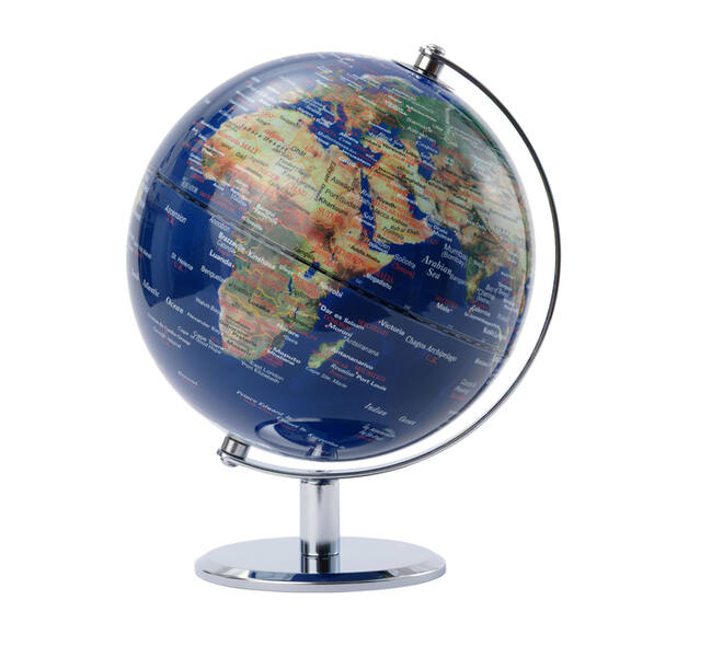 Globe Troika 20cm blauw-groen