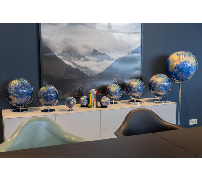 Globe Troika 20cm blauw-groen