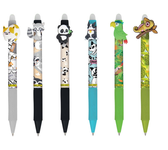 Gelschrijver Online Magixx Fun Wild Life 0.7mm assorti