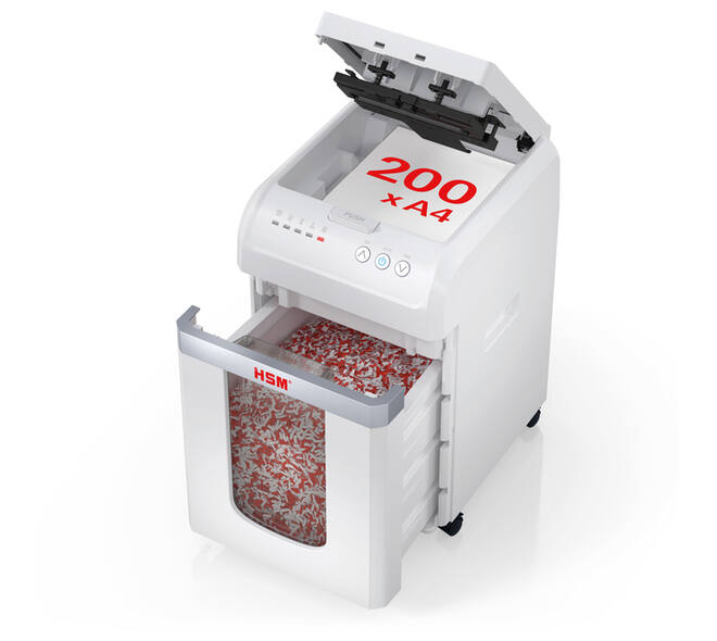 Papiervernietiger HSM shredstar Autofeed X200 snippers 4x12mm