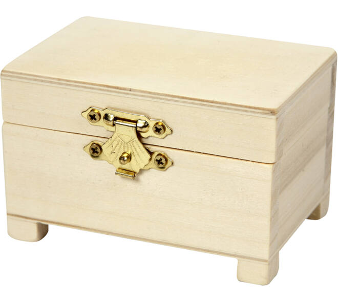 Schatkist Creativ Company 6x9x6cm hout