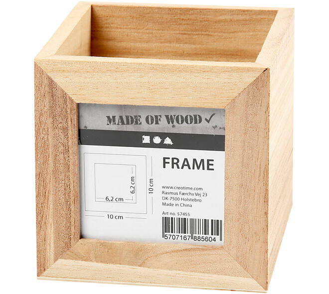 Pennenbakje Creativ Company 10x10x10cm hout