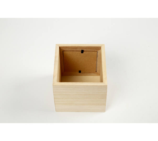 Pennenbakje Creativ Company 10x10x10cm hout