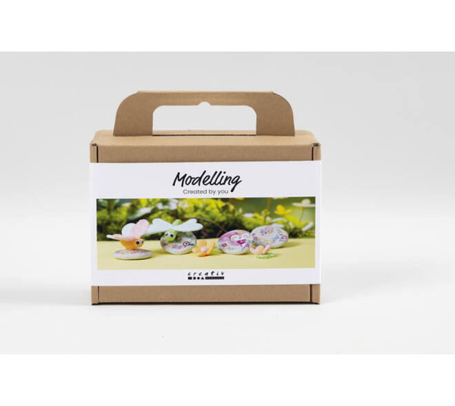 Mini Hobbyset Creativ Company boetseren steen met insect