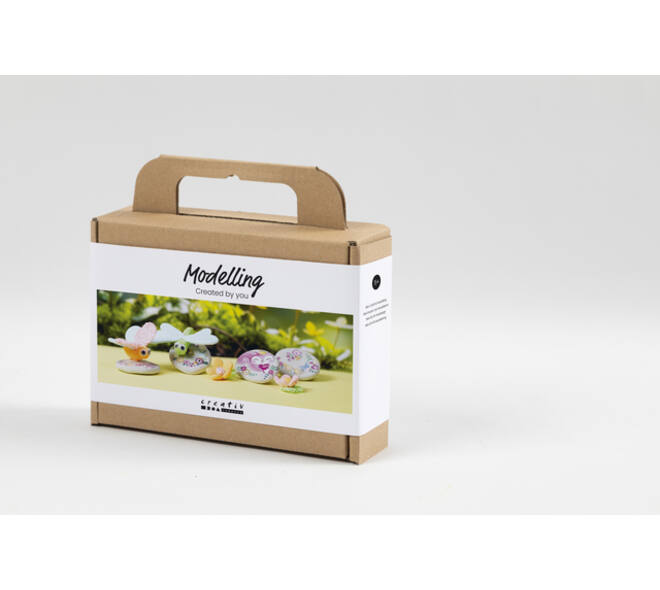 Mini Hobbyset Creativ Company boetseren steen met insect