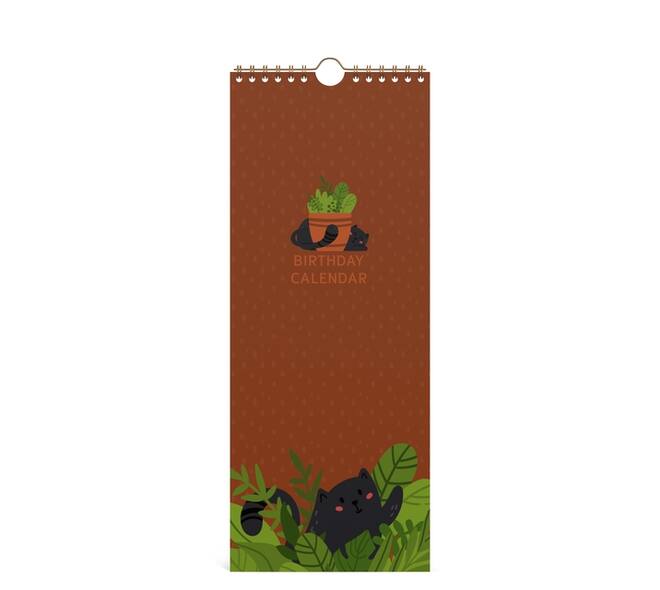 Verjaardagskalender Lannoo 130x325 Cats