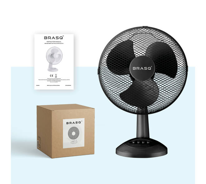 Tafelventilator BRASQ F400 Ø 30cm zwart