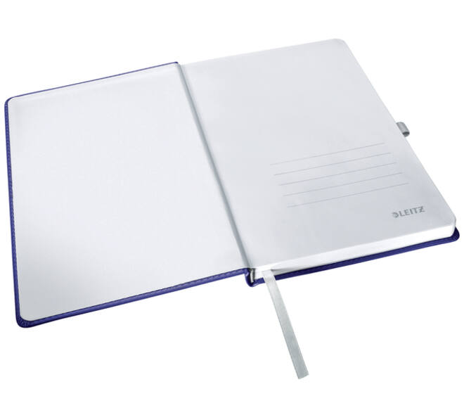 Notitieboek Leitz Style A5 lijn 160 pagina's 100gr blauw
