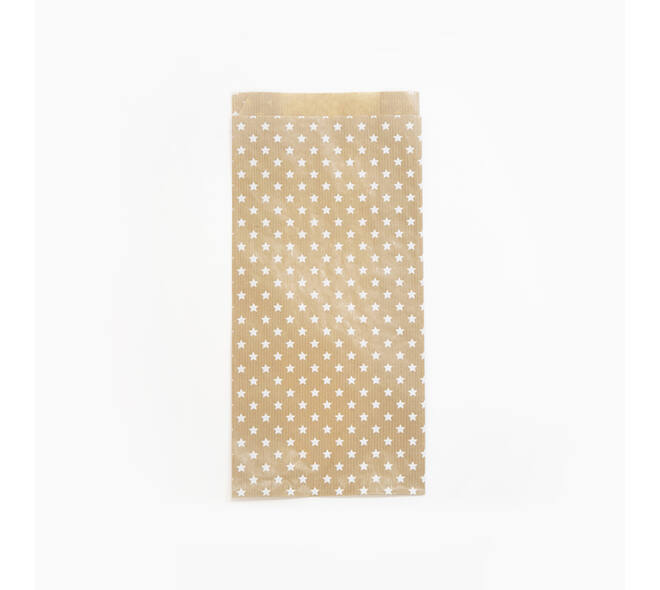 Cadeauzak Clairefontaine16x30x5cm kraft sterren 50 stuks