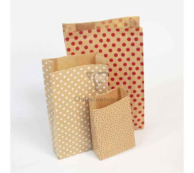 Cadeauzak Clairefontaine16x30x5cm kraft sterren 50 stuks