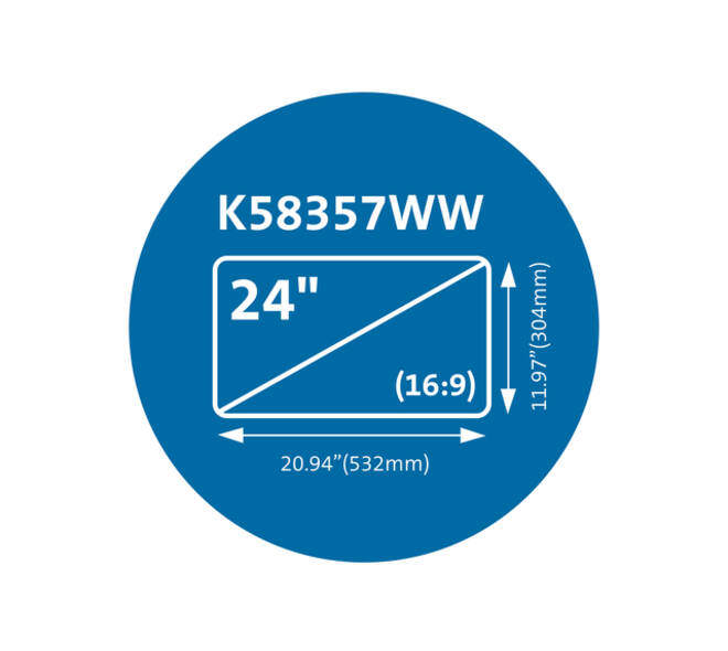 Privacyfilter Kensington MagPro voor 24" monitors 16:9