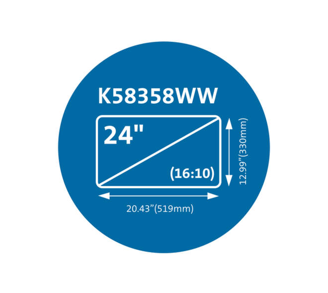 Privacyfilter Kensington MagPro voor 24" monitors 16:10