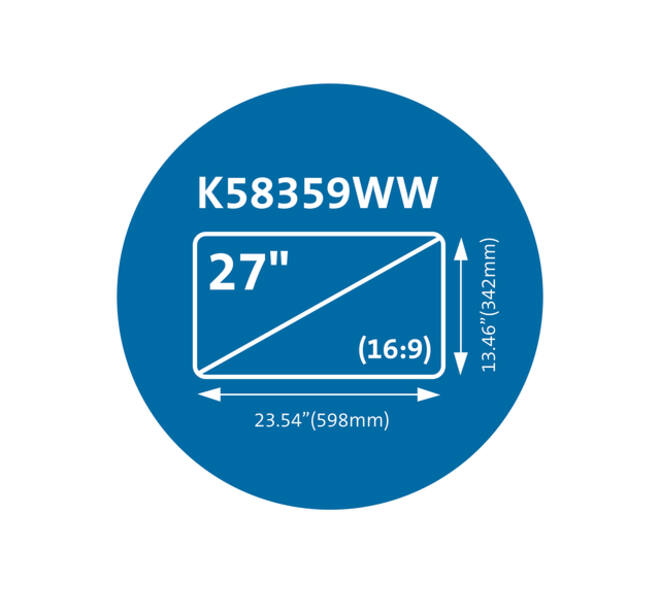 Privacyfilter Kensington MagPro voor 27" monitors 16:9