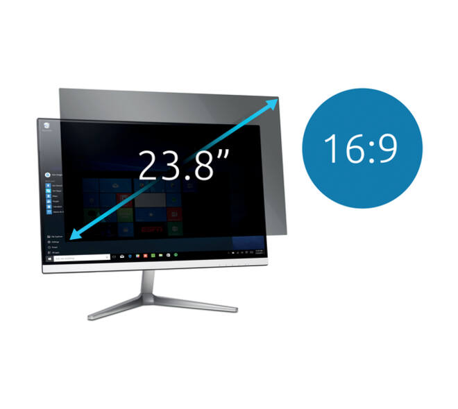 Privacyfilter Kensington 2-weg voor 23.8" monitors 16:9