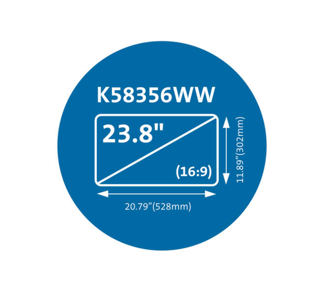 Privacyfilter Kensington MagPro voor 23.8" monitors 16:9