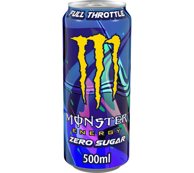 Energiedrank monster full throttle suikervrij blik 500ml