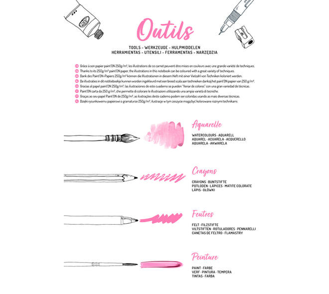 Kleurboek Clairefontaine Odelia A4 Vrouwen