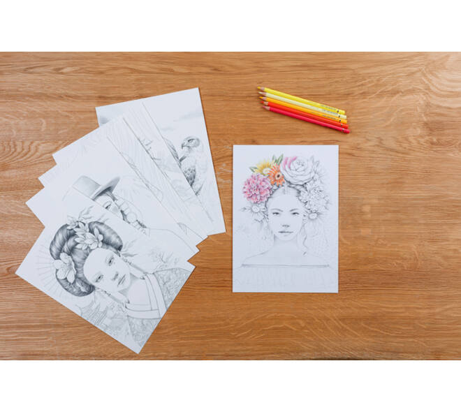 Kleurboek Clairefontaine Odelia A4 Vrouwen