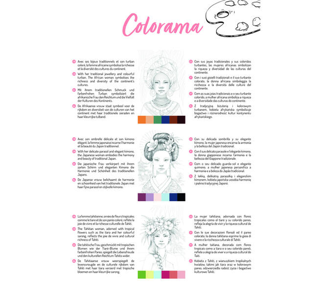 Kleurboek Clairefontaine Odelia A4 Vrouwen