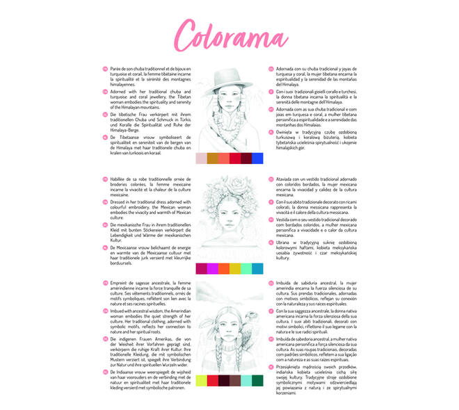 Kleurboek Clairefontaine Odelia A4 Vrouwen