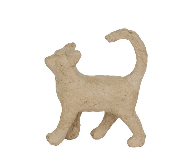 Figuur Décopatch kat rechtopstaand 11x3.5x12cm