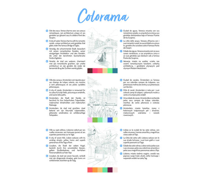 Kleurboek Clairefontaine Odelia A4 Steden