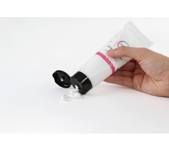 Acrylverf Qrea 120 ml wit