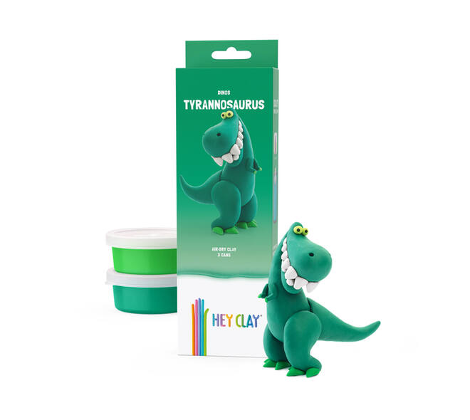 Klei Hey Clay dinos set à 3 delen