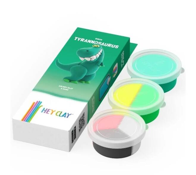 Klei Hey Clay dinos set à 3 delen