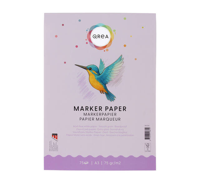 Markerblok Qrea A3 75gram 75vel