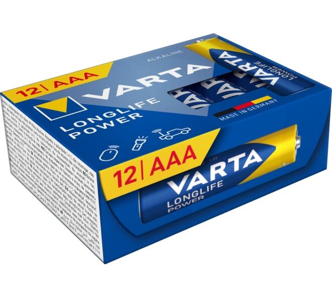 Batterij VARTA Longlife Power 12x AAA