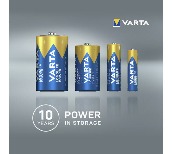 Batterij VARTA Longlife Power 12x AA
