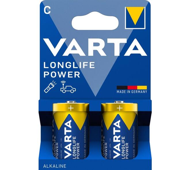 Batterij VARTA Longlife Power 2x C