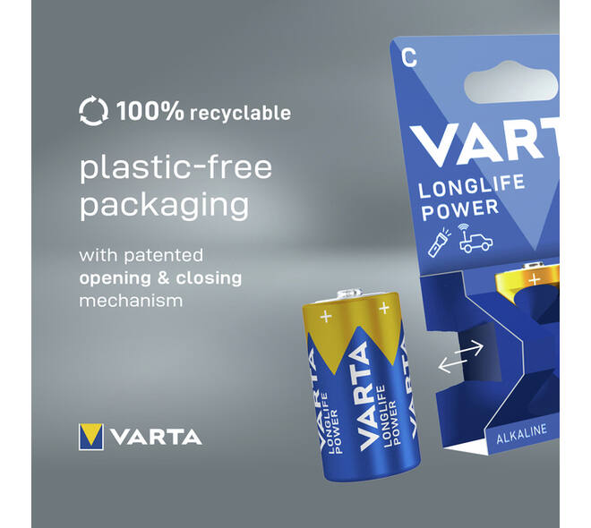 Batterij VARTA Longlife Power 2x C