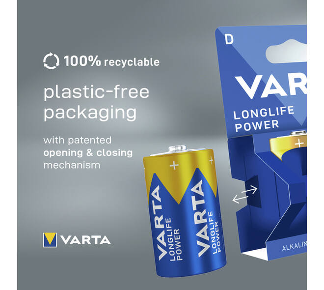 Batterij VARTA Longlife Power 2x D