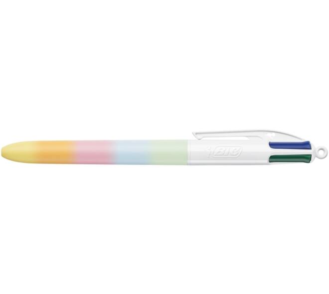 4-Kleuren balpen Bic regenboog medium assorti