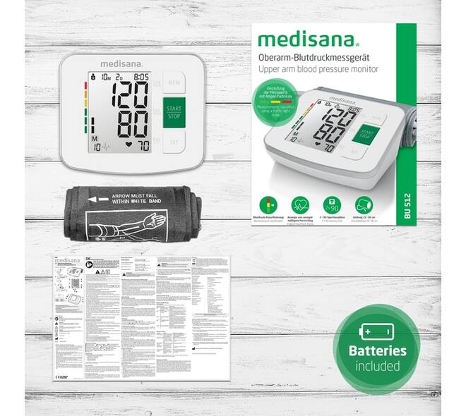 Bovenarmbloeddrukmeter Medisana BU 512