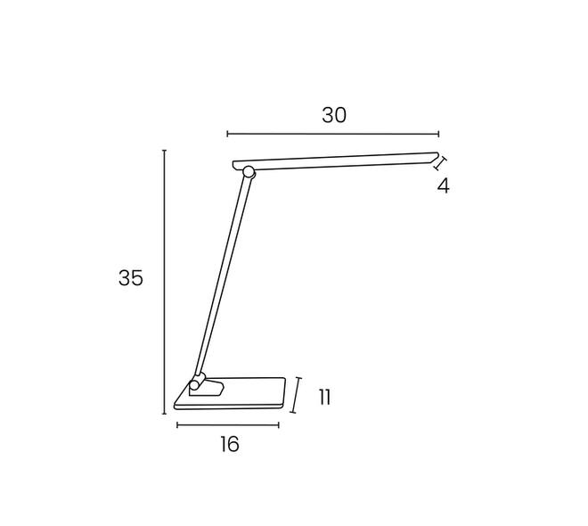 Bureaulamp Unilux Popy led wit