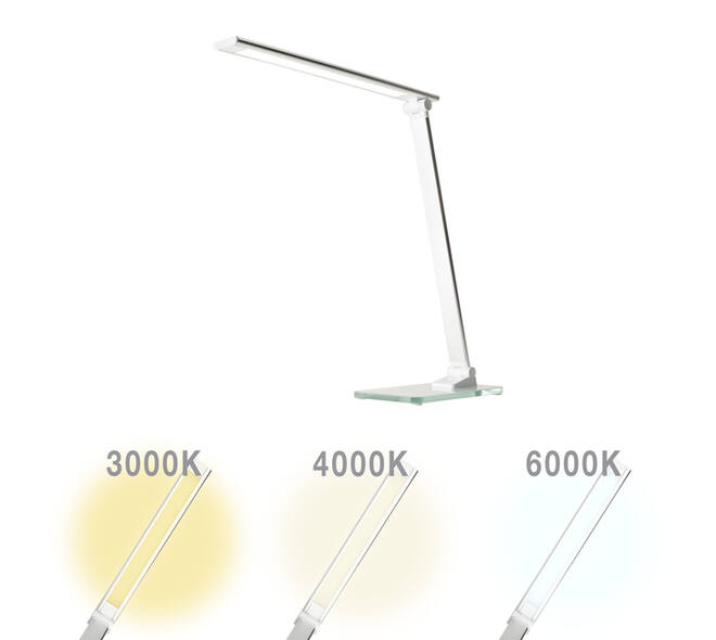 Bureaulamp Unilux Popy led wit