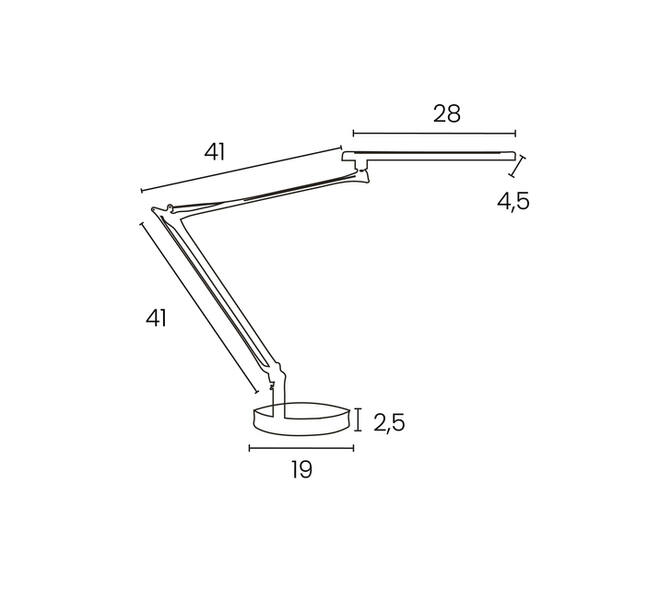 Bureaulamp Unilux Mamboled 2.0 led zwart