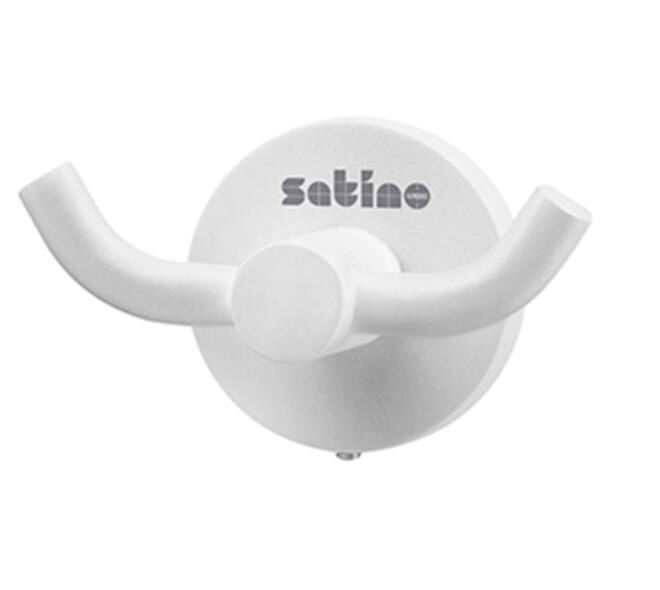 Kledinghaak Satino 2 haaks wit 332180