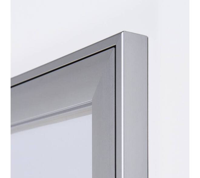 Vitrinebord Quantore luxe 8x A4 B1 gecertificeerd zilver