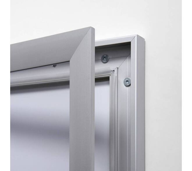 Vitrinebord Quantore luxe 8x A4 B1 gecertificeerd zilver