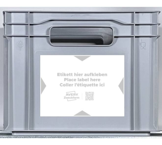Positioneeretiket Avery 8001 120x80mm bedrukt 20 stuks