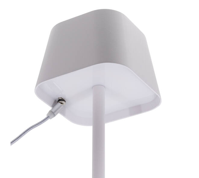 Tafellamp Securit Georgina LED oplaadbaar dimbaar wit