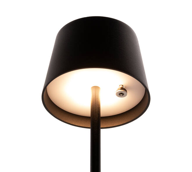 Tafellamp Securit MonteCarlo LED oplaadbaar dimbaar zwart
