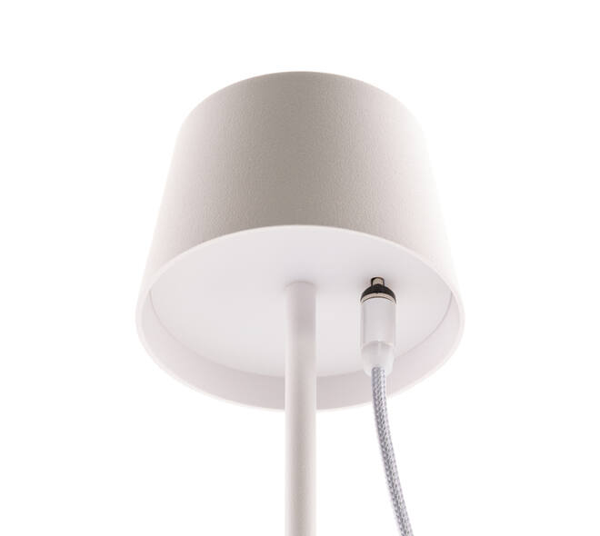 Tafellamp Securit MonteCarlo LED oplaadbaar dimbaar wit