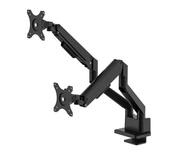 Monitorarm Neomounts NEXT Slim dual 17-32" zwart